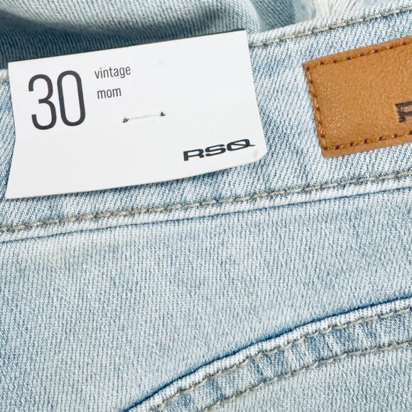 RSQ Vintage Mom Distressed Jeans (30), NWT - Picture 2 of 9